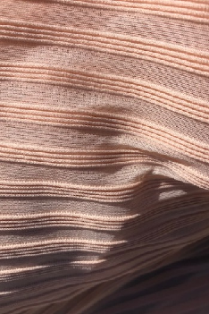 Sheer Ribbed Nude Fabric – 145cm Wide | £8.00/metre | UK Deadstock