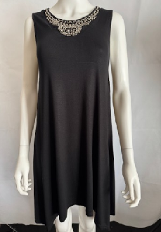 Black Viscose Elastane Blend – 145cm Wide | £5.00/metre | UK/China Deadstock