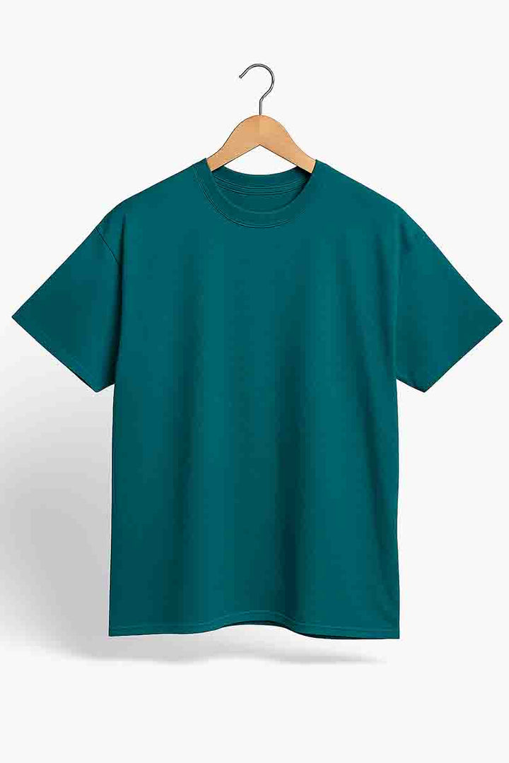 Jade Oversized Drop Shoulder T-Shirt – XL | 100% Cotton