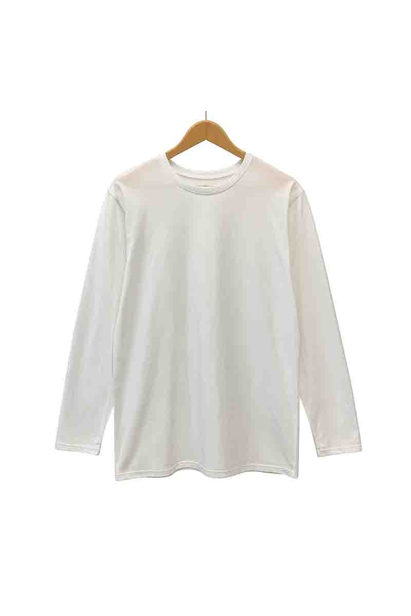 White Oversized Long Sleeve T-Shirt – XL