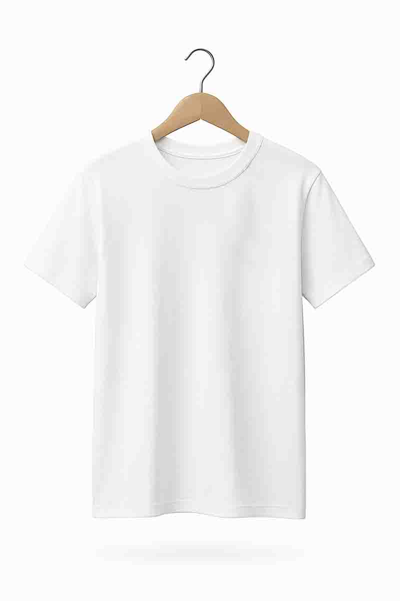 White Supima Cotton T-Shirt – 23" Chest