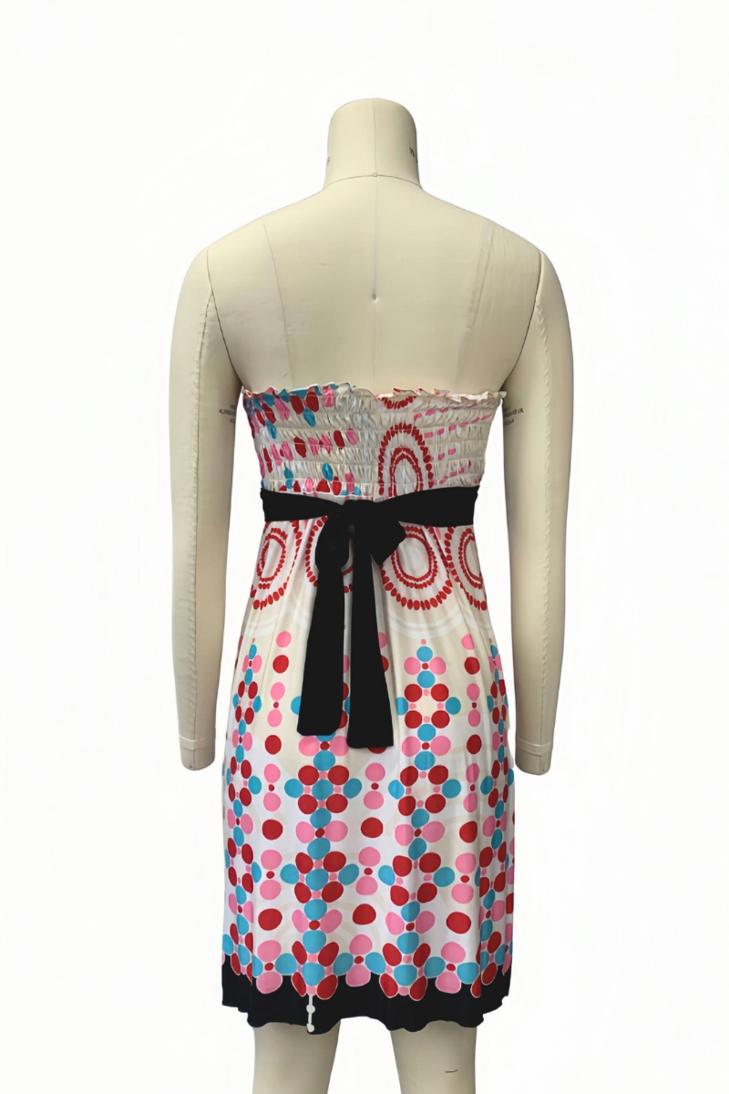 Strapless Over-the-Knee Sundress with Tie Back