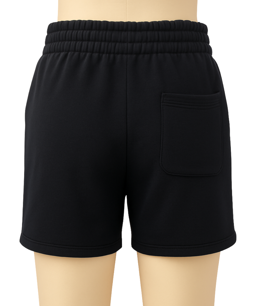Fleece Shorts with Pockets – Black or Brown