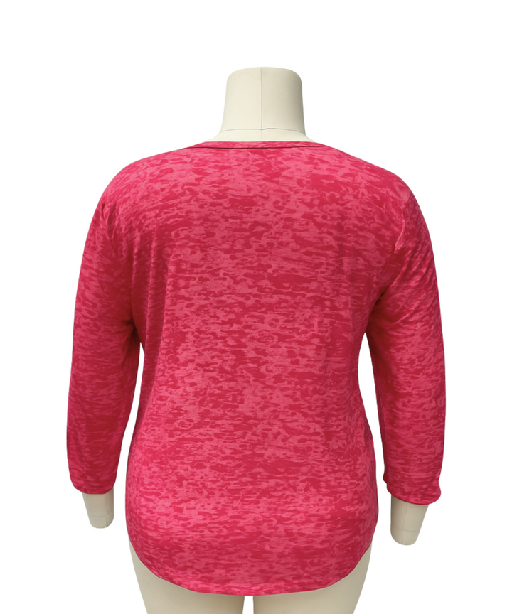 Pink Burnout Butterfly Foil Top